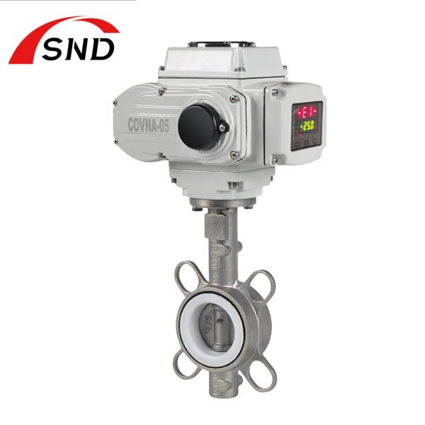 Válvula de mariposa eléctrica personalizada de acero inoxidable 900LB 1500LB