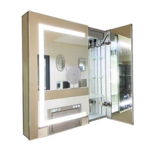 Rectangle Illuminated Bathroom Mirror Cabinet 32 In - 34 In LED Mirror Medicine Cabinet