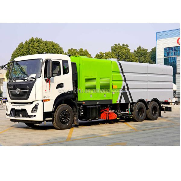 Manual Transmission Rear Double Bridge Sweep Truck On Highway And Airport By Dongfeng Tianlong