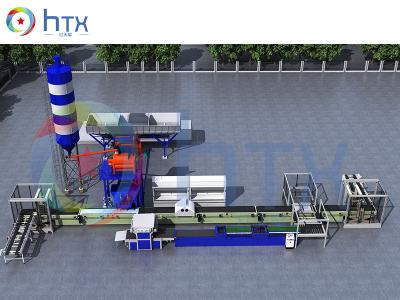 Automatic Mobile Concrete Artificial Stone Slabs Making Machinery Block Production Line