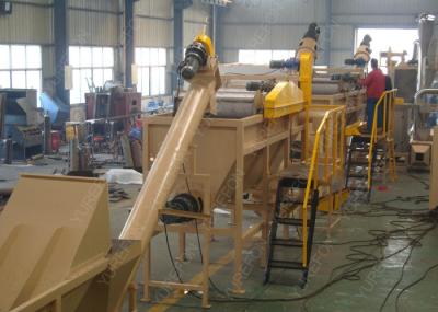 PET Plastic Washing Recycling Machine , Stainless Steel Waste Plastic Flakes Recycling Machine