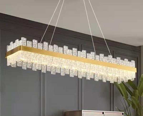 Nouveau lustre en cristal moderne, simple et élégant pour le salon, la chambre à coucher et la salle à manger