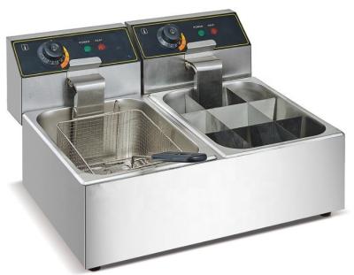 2.5KW Commercial Deep Fat Fryer Electric SUS 201 For Food Shop