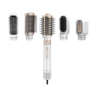 1000W 5 in 1 Multi Hair Dryer Styler With Hot Air Brush Professional Salon Curler Straightener Tools