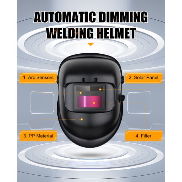 Large Vewing Screen Auto Darkening Safety Electronic Welding Hood Helmet Protective Hood Welder Auto Darkening Welding Helmets