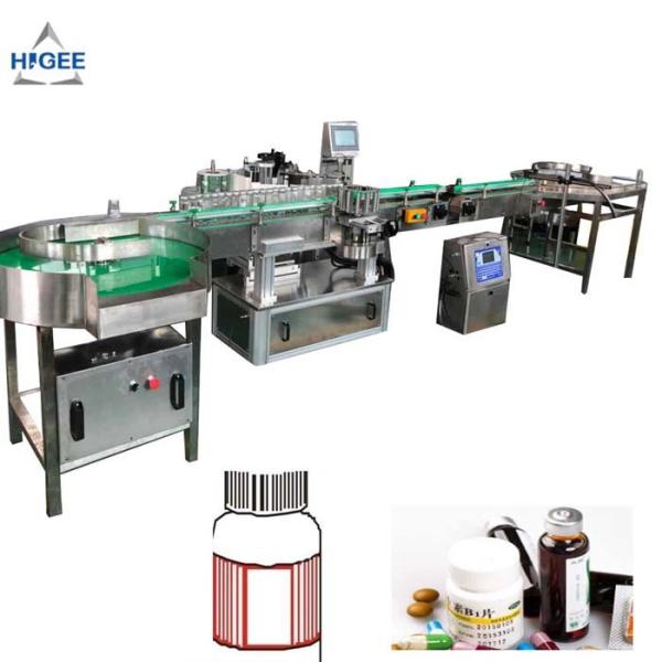 Cosmetics PLC Automatic Sticker Labeling Machine For Alcohol Whisky Bottle Wrap