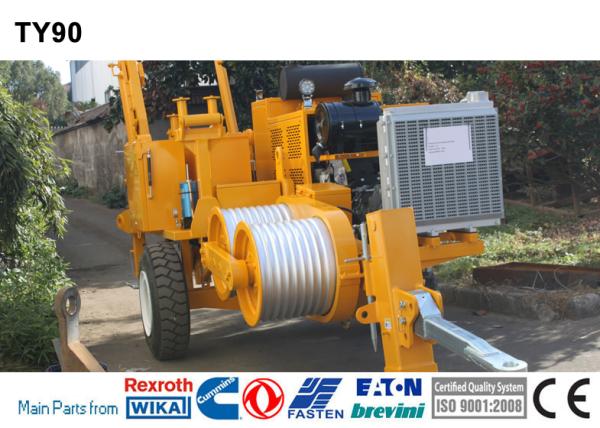 Overhead Line Stringing Equipment 2x35KN Hydraulic Wheel Puller