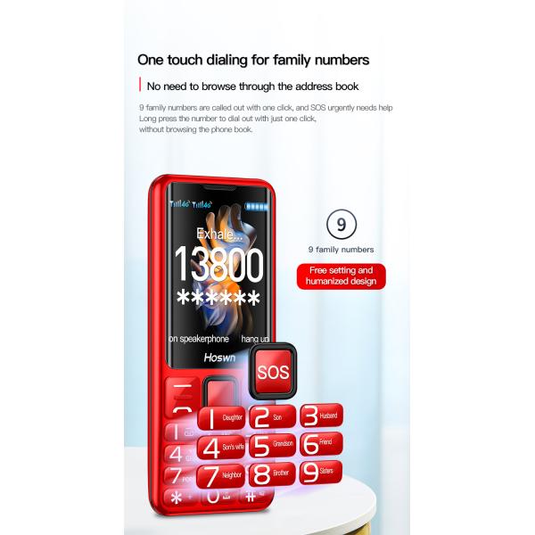 Long Lasting Elderly Mobile Phones Easy To Use 2G I79 Senior Friendly Cell Phones