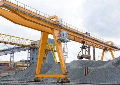 pórtico Crane With Grab da viga do dobro 15t
