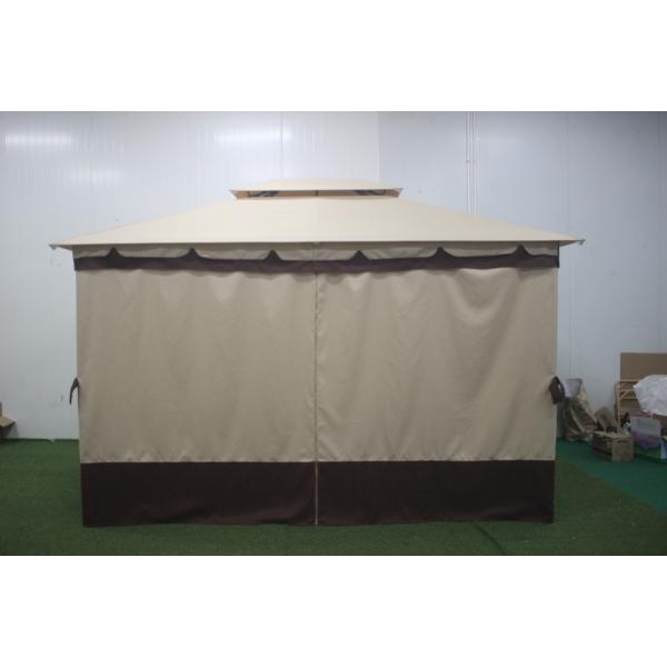 Metal Outdoor Gazebo for Garden Double Topped 3x4x2.7m Optional Metal Type Metal