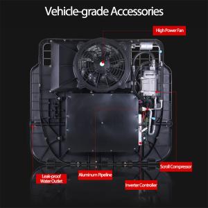 Unités de climatisation montées sur le toit de camions 24v 12v