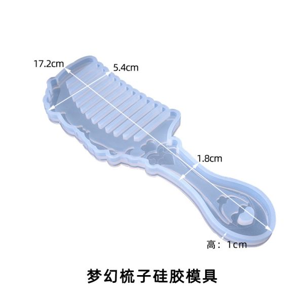 Mirror crystal dropper UV resin glue handmade silicone mold retro mirror comb mold DIY handmade dropper glue