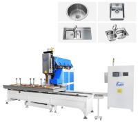 Hwashi Máquina automática de soldagem de rolos de costura de sink CNC DC para máquina de fabricação de tigelas de lavabo de aço inoxidável para cozinha