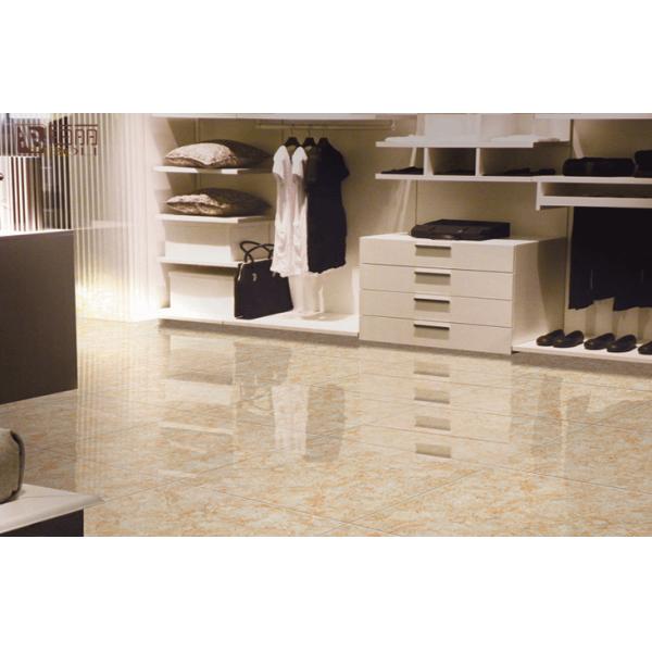 Anti telha do banheiro da porcelana do risco, telha lustrada amarela da porcelana