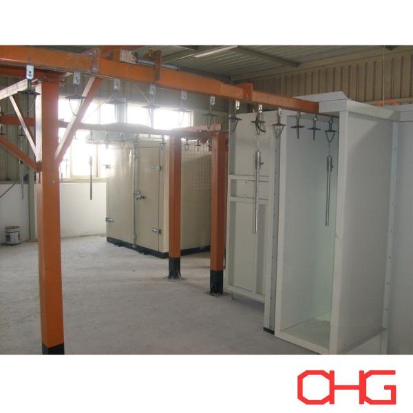 Customized Manual Powder Coating Line with Carbon Steel Spray Booth
