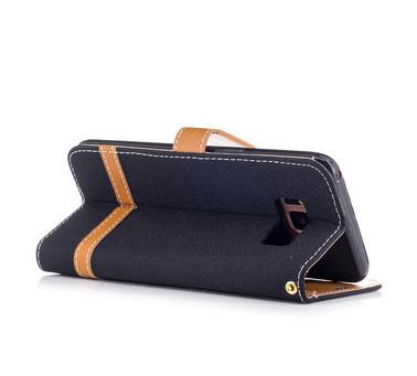 Denim Jeans PU Leather Flip Case Cover For Samsung Galaxy S8 , Wallet Stand Case For Samsung S8