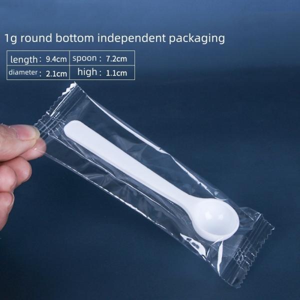 White Restaurant Takeaway Teaspoons PP Disposable Plastic Spoon with Shipping Cost