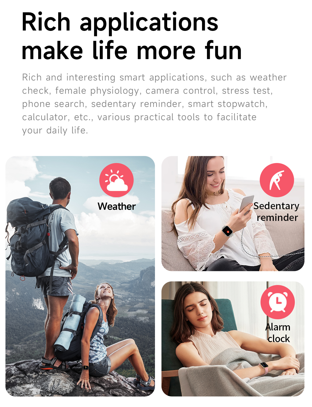 1.83inch large full touch screen digital body skin temperature sensor square dial custom gps tracking caller id HK5 smart phone calling J11 watch call function access control ladies female kids