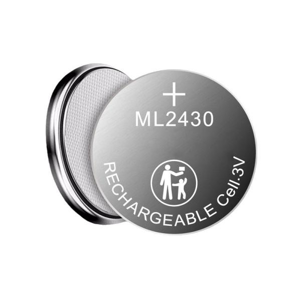 3V Rechargeable Lithium Ion Cordless Button  Battery Wireless ML2430 For Motherboard