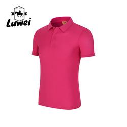 Casual Homem Cotton Polo T-shirts Desporto Grande bordado Tricoteado