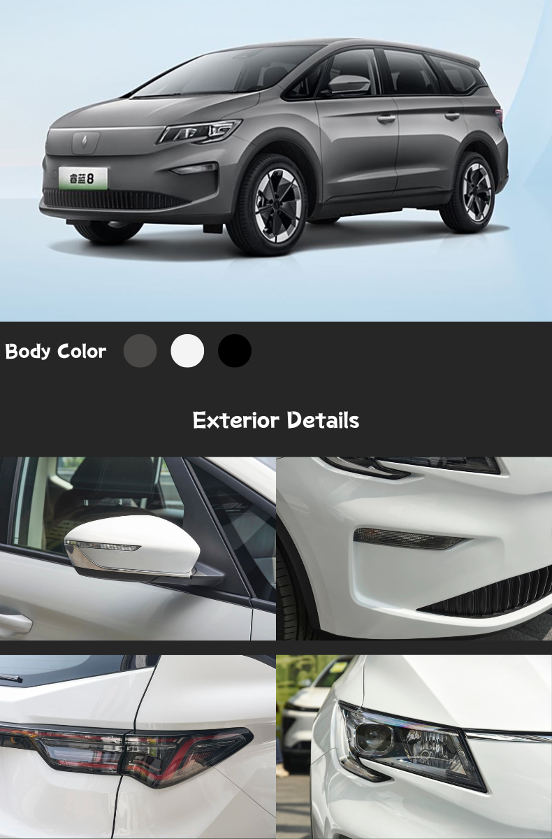 2025 Livan 8 Ruilan 8 Electric MPV 7-Seater 515km Range Fast Charge 0.67h 68.03kWh Battery with 2+2+3 Seating Layout