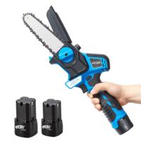 Tronçonneuse rechargeable de travail du bois de 2 batteries tronçonneuse électrique de branche d'arbre de 6 pouces