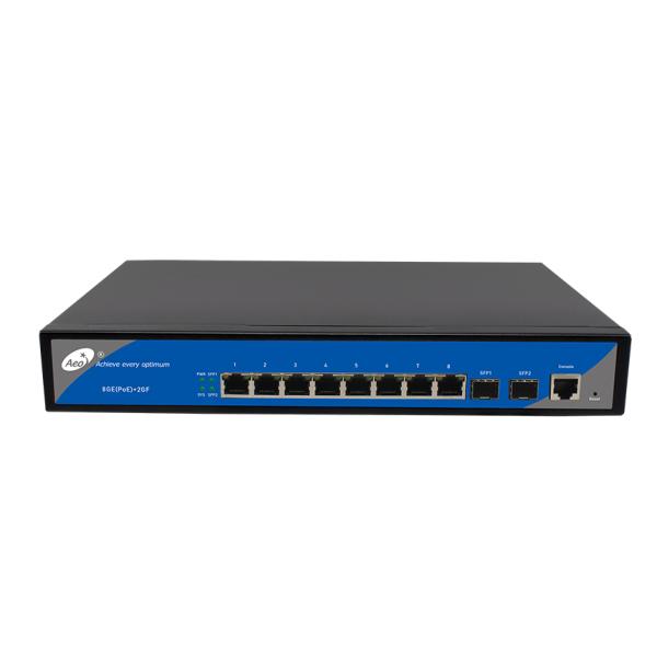 Гаван управляемые слоты SFP порта 2 POE переключателя 8 гигабита IP30 8