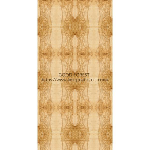 Lengthened Size Fancy Natural Ash Burl Oliver Wood Veneer Book Match Splicing For Hotel Decoration ISO
