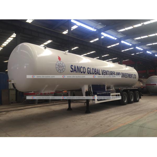 49.6cbm LPG Road Tanker 3 Axles 49600 Liters 23tons Propane Gas Tanker Trailer for Nigeria