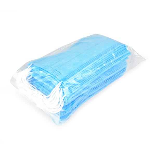 Soft Blue And White Disposable Surgical Face Mask High Breathability