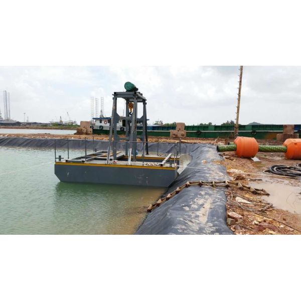 800m Discharging Distance Sand Dredging Pontoon 30m Dredging Depth 50cm Draught