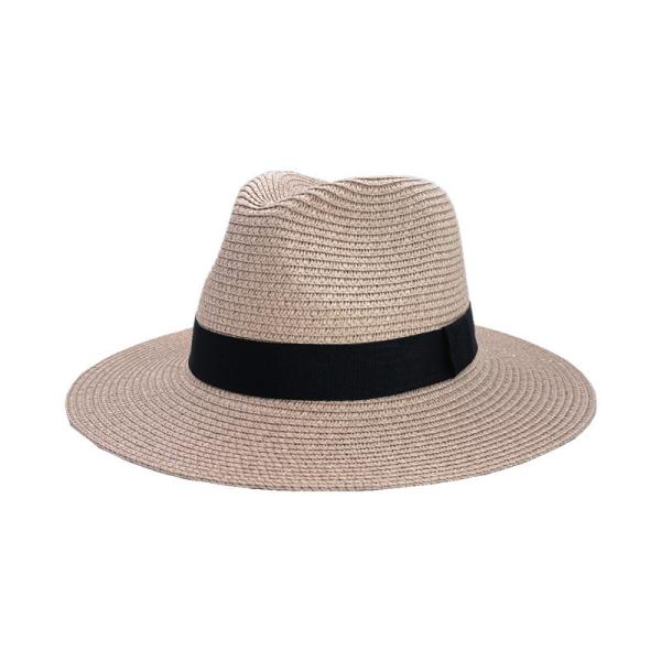 Sun Protection Beach Hat Panama Straw Material Adult Size 56-58cm Ideal for Men and Women