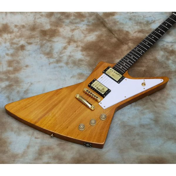 Custom Flamed Maple Top FloydRose Tremolo Dimebag Slime Electric GuitarCustom Korena Explorer Electric Guitar in Stock A