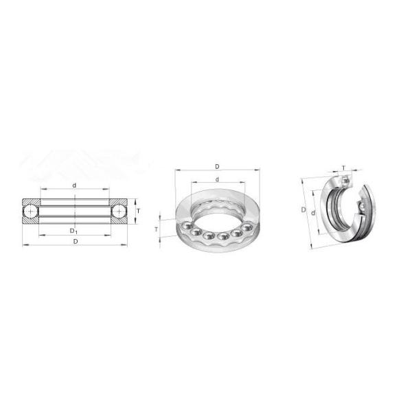 One Way 2912 2913 2914 Thrust Ball Bearings Single Direction Gcr15 Chrome Steel