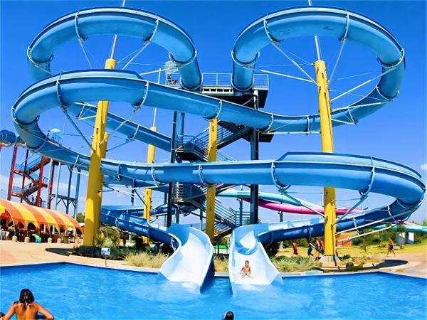 Children Aqua Water Park Slide Private Pool Fiberglass Slide Rides