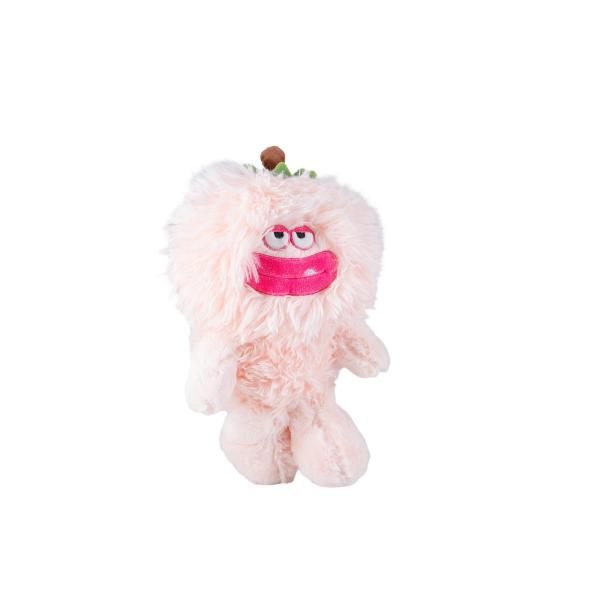 Washable Comfortable Peach Monster Plush Toys Doll Long Hair With Lint Free Fabrics