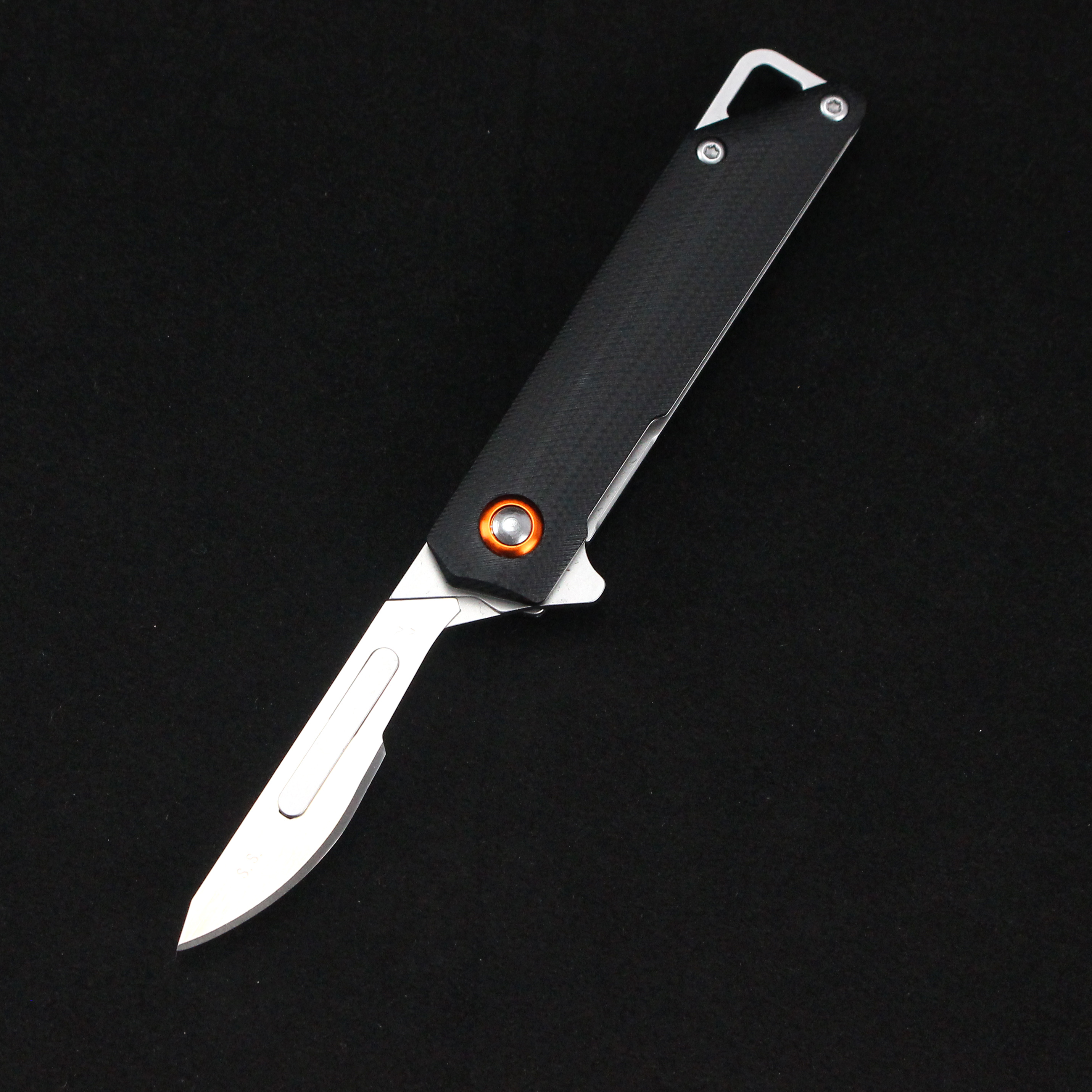 Customizable G10 Handle Scalpel Portable Mini Carbon steel Pocket Knife