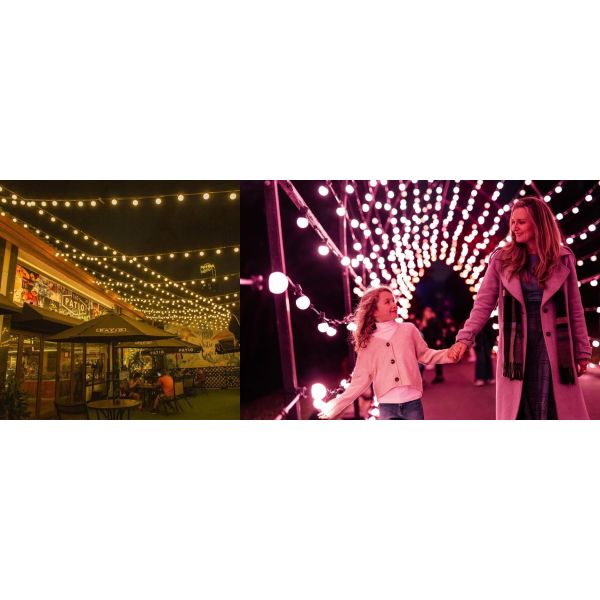 360 Degree RGB Pixel Light Bulb Dynamic Colorful DMX 50mm Pixel Bulb String Light