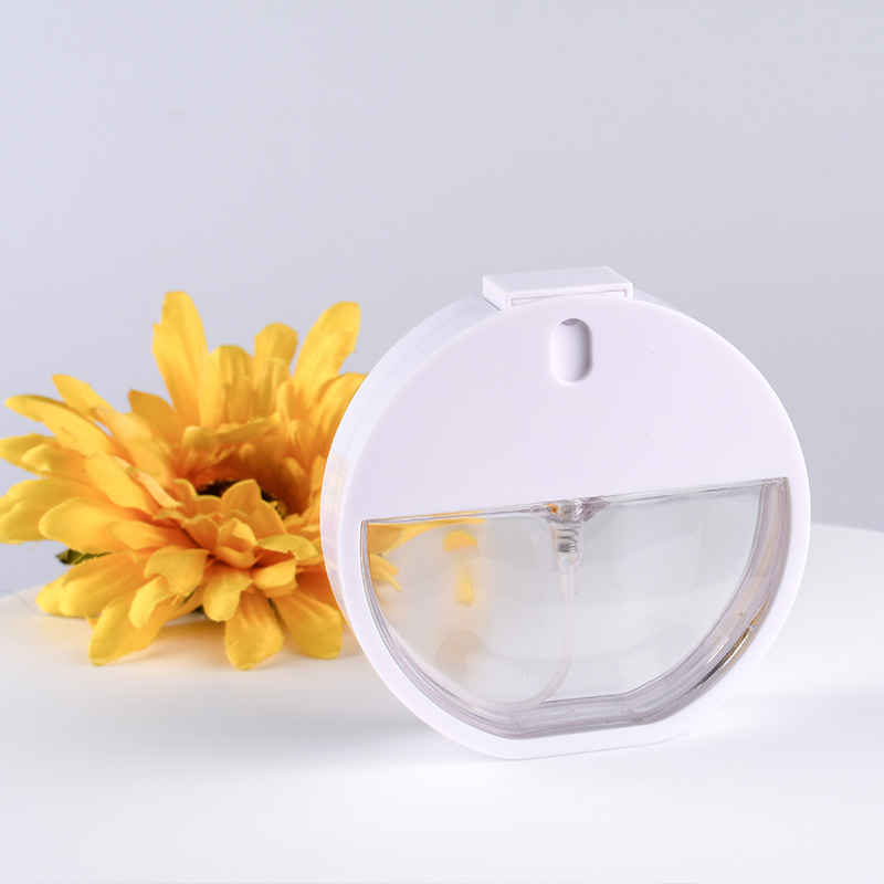 Прозрачный флакон духов 45ml кредитной карточки PETG с держателем силикона