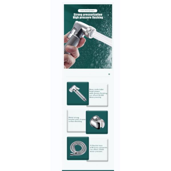 Устойчивый пластик настенный цинковый кронштейн Душ Шатаф Ручной спрей ванна Бидет кран