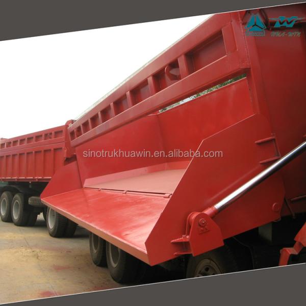 SINOTRUK HOWO 8x4 Dump Truck 35m3 Side Tipper with Trailer for Zambia