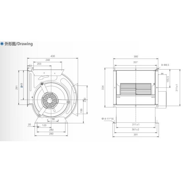 Изготовители отработанных вентиляторов вентилятора TGZ 10-10 EC центробежное промышленные