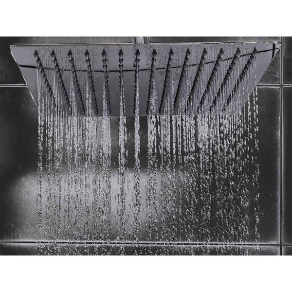High Pressure Rain Shower Head With Adjustable Extension Arm And Handheld Function Hot Cold Water
