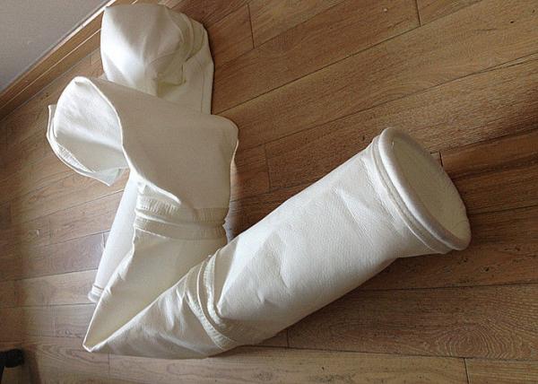 Stainless Steel Ring Micron Filter Bags Easy Cleaning For Cement Plant