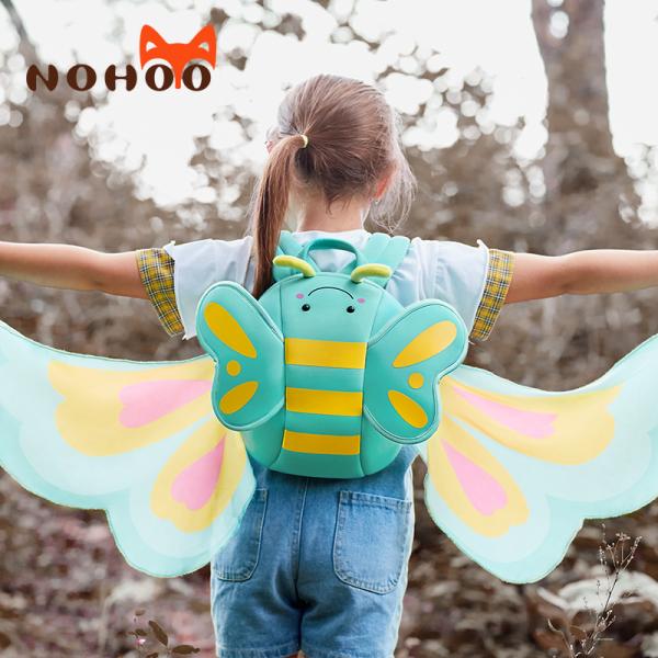 NHB125 butterfly lovely kindergarten neoprene Backpack for baby girls