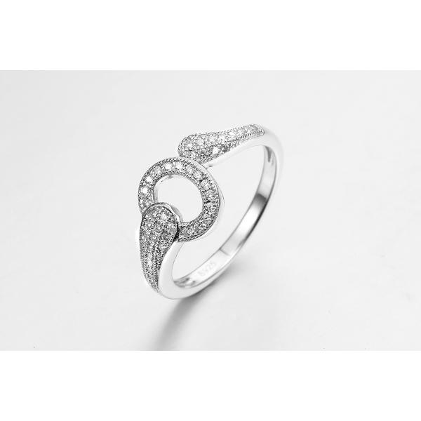 2.52g Custom Handmade Engagement Rings AAA Cubic Zirconia Anniversary Rings