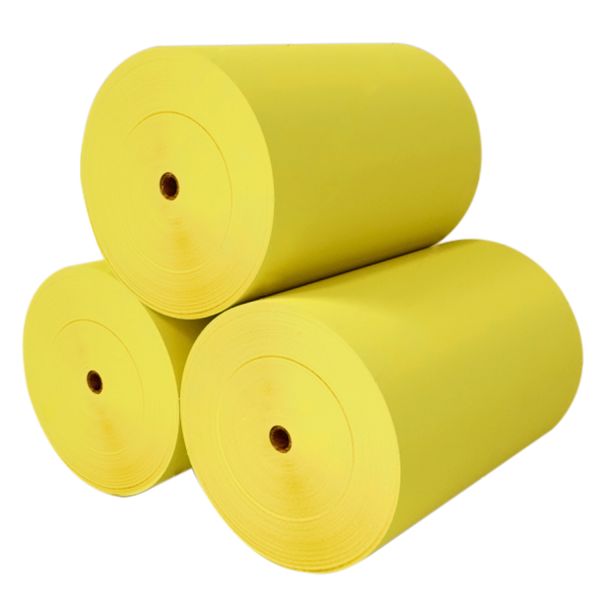 Self Adhesive Silicone Release Paper Glassine Jumbo Roll in White/Yellow/Blue