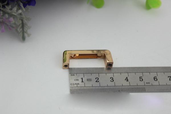 Metal fitting bag hardware 25 mm inner size gunmetal color zinc alloy arch bridge for straps