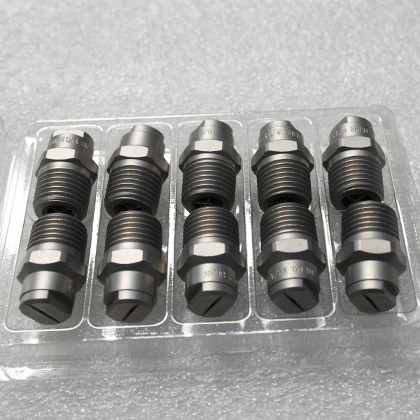 40° Fan-Shaped High-Pressure Nozzle for Sweeper Trucks (Stainless Iron, Stable Spray)