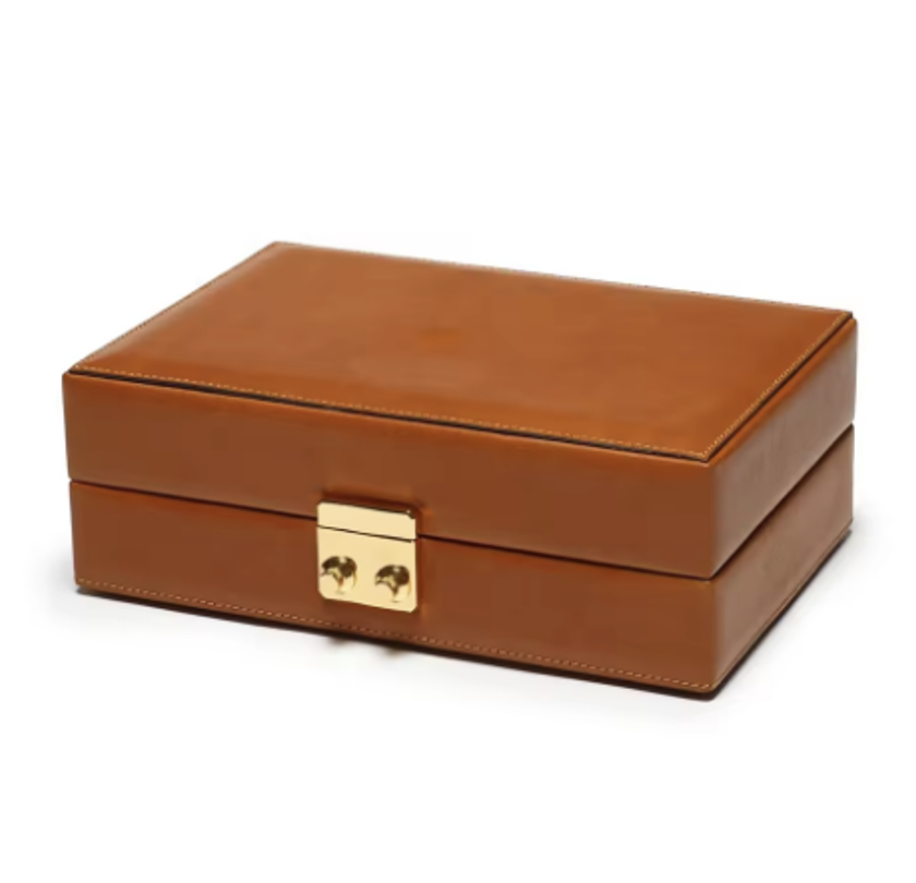 OEM Custom Leather Watch Boxes 8 Slot Leather Watch Case Holder Water Resistant